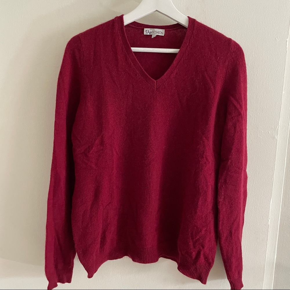 Cashmere Sweater Maroon - M